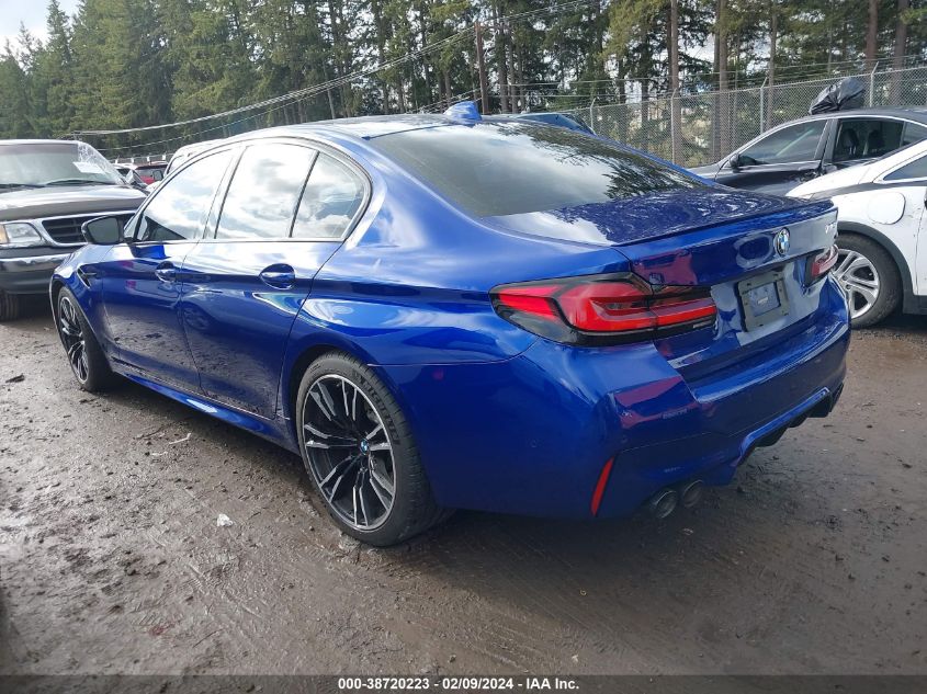 2021 BMW M5 VIN: WBS83CH07MCF81223 Lot: 38720223