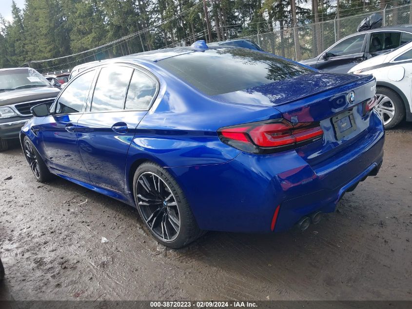 2021 BMW M5 VIN: WBS83CH07MCF81223 Lot: 38720223