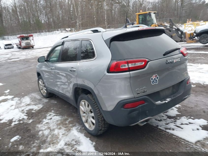 2016 Jeep Cherokee Limited VIN: 1C4PJMDB7GW244993 Lot: 38720415