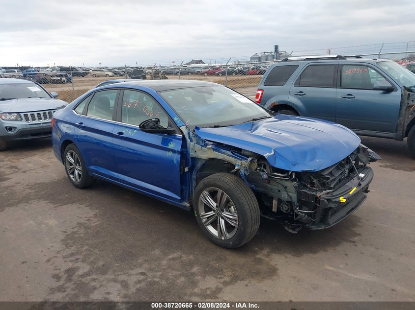 2022 Volkswagen Jetta 1.5T Se VIN: 3VW7M7BU4NM019387 Lot: 38720665