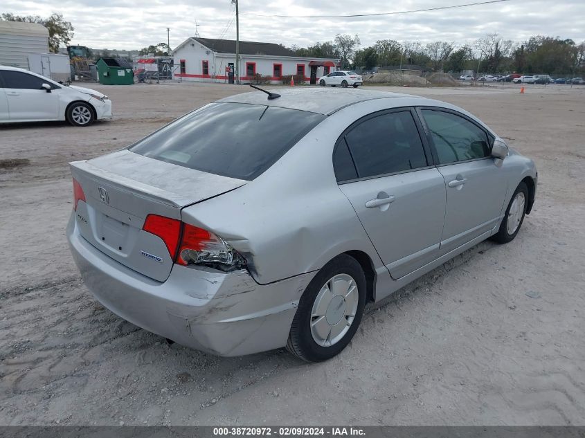 2006 Honda Civic Hybrid VIN: JHMFA36236S025827 Lot: 38720972