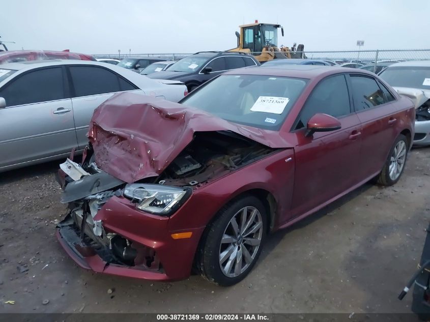 WAUKMAF49JN010802 2018 AUDI A4 - Image 2