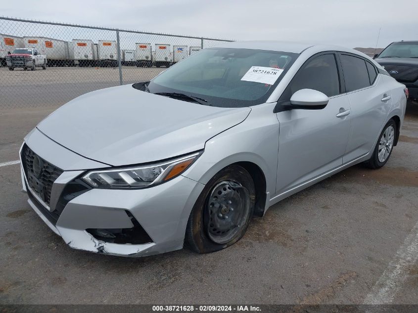 2020 Nissan Sentra S Xtronic Cvt VIN: 3N1AB8BV6LY243346 Lot: 38721628