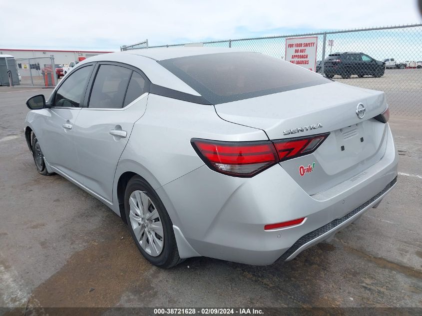 2020 Nissan Sentra S Xtronic Cvt VIN: 3N1AB8BV6LY243346 Lot: 38721628