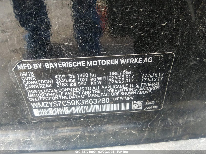 2019 MINI COUNTRYMAN COOPER - WMZYS7C59K3B63280