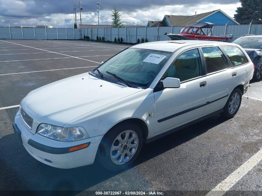 2002 Volvo V40 A/A Sr VIN: YV1VW29522F835364 Lot: 38722067