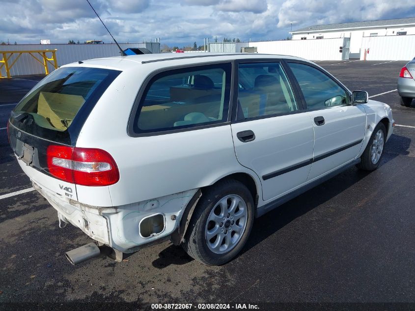 2002 Volvo V40 A/A Sr VIN: YV1VW29522F835364 Lot: 38722067