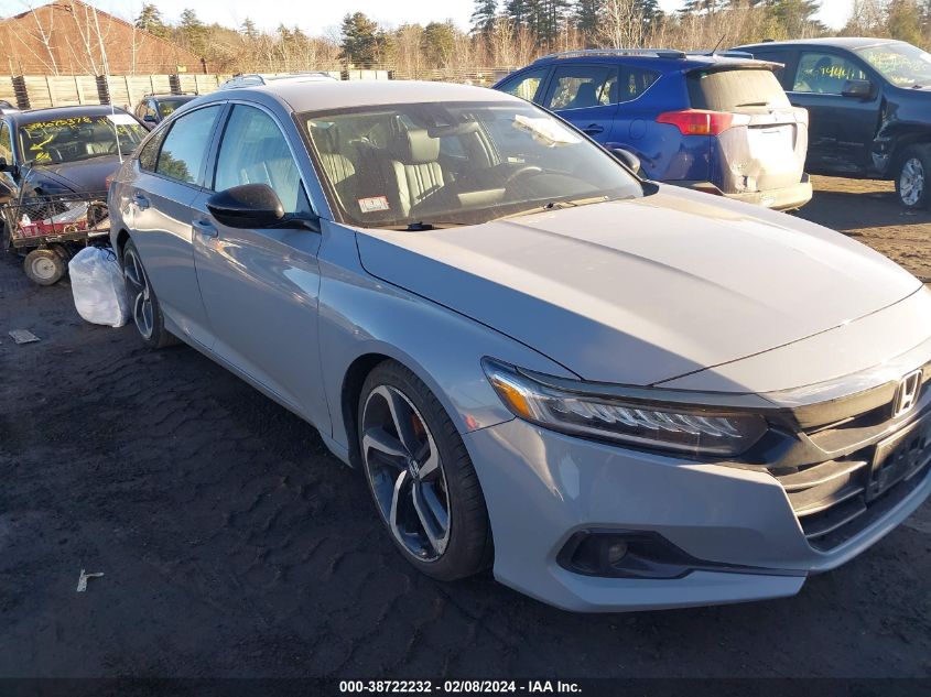 2021 Honda Accord Sport Special Edition VIN: 1HGCV1F44MA124143 Lot: 38722232