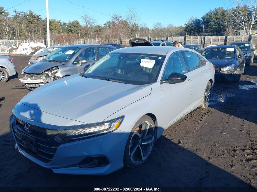 2021 Honda Accord Sport Special Edition VIN: 1HGCV1F44MA124143 Lot: 38722232