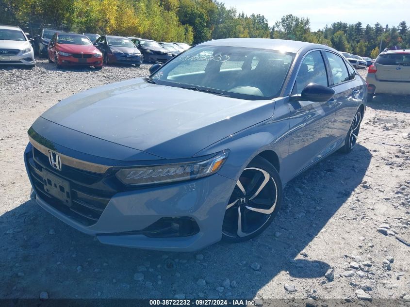 2021 Honda Accord Sport Special Edition VIN: 1HGCV1F44MA124143 Lot: 38722232