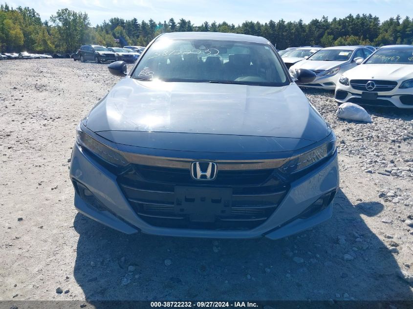 2021 Honda Accord Sport Special Edition VIN: 1HGCV1F44MA124143 Lot: 38722232