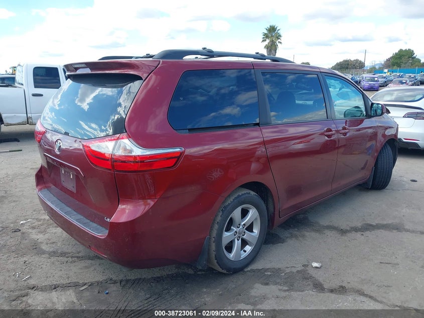 VIN 5TDKZ3DC5HS877385 2017 TOYOTA SIENNA LE 8 PASSENGER