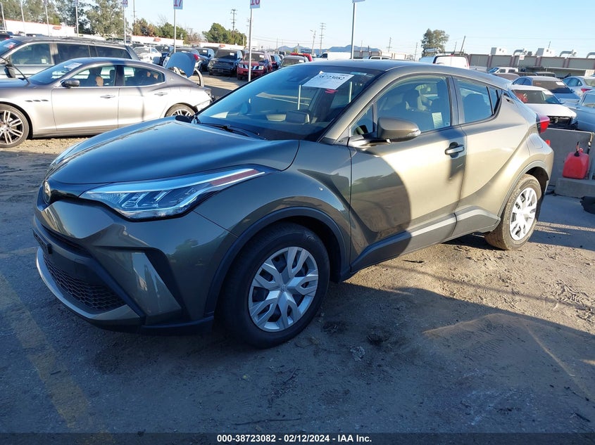 VIN JTNKHMBX9M1122502 2021 TOYOTA C-HR LE