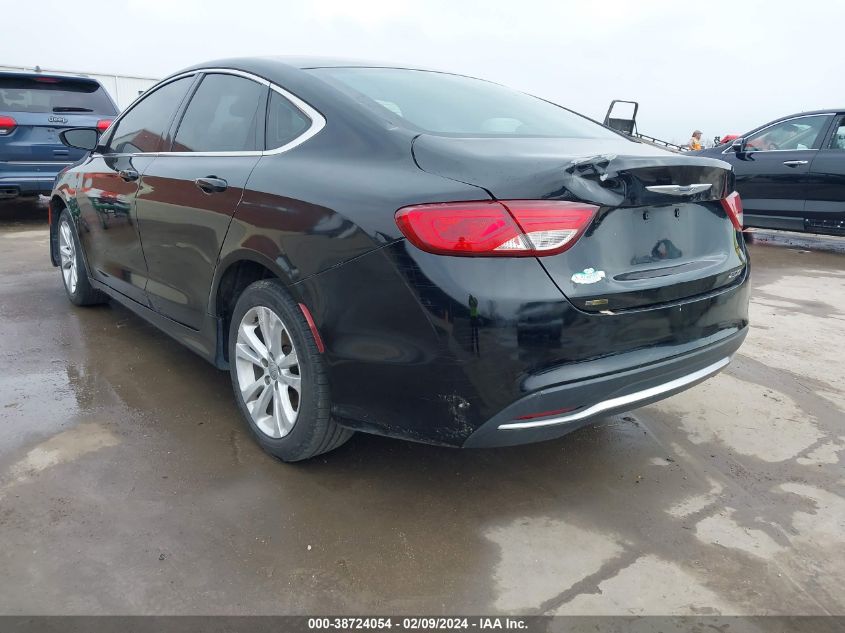 2015 Chrysler 200 Limited VIN: 1C3CCCABXFN535729 Lot: 38724054