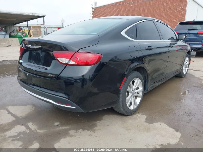 2015 Chrysler 200 Limited VIN: 1C3CCCABXFN535729 Lot: 38724054