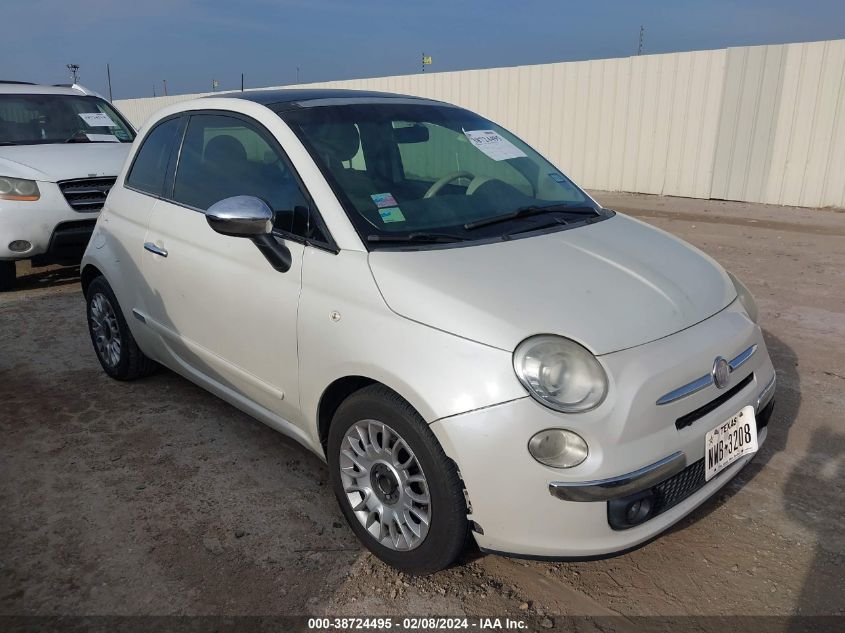 2013 Fiat 500 Lounge VIN: 3C3CFFCR8DT561407 Lot: 40290816