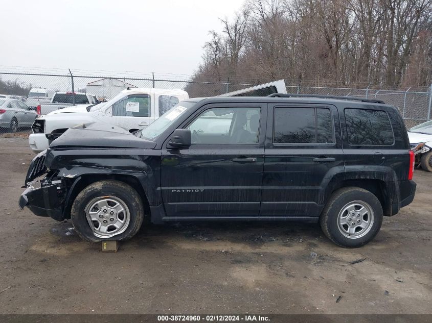 2015 Jeep Patriot Sport VIN: 1C4NJPBAXFD139877 Lot: 38724960