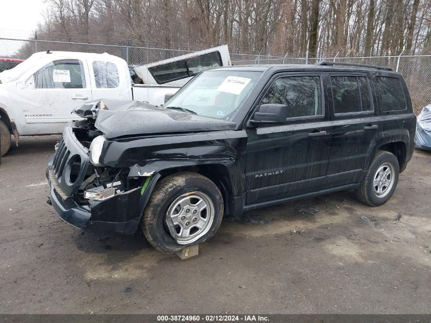 2015 Jeep Patriot Sport VIN: 1C4NJPBAXFD139877 Lot: 38724960