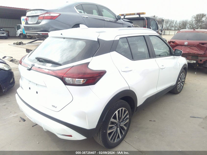 VIN 3N1CP5CV2NL491360 2022 NISSAN KICKS SV XTRONIC CVT