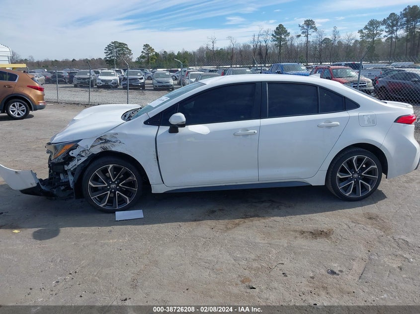 VIN JTDS4RCE9LJ021257 2020 TOYOTA COROLLA SE