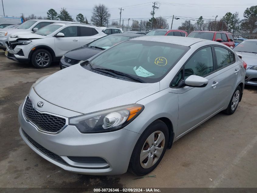 KNAFK4A69G5539757 2016 KIA FORTE - Image 2