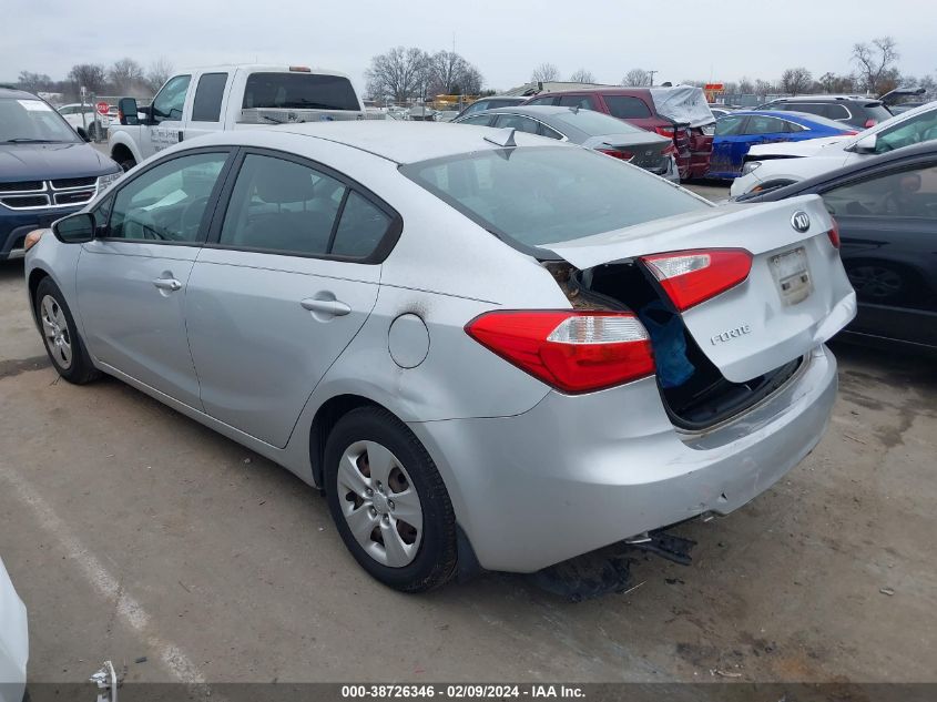 2016 Kia Forte Lx VIN: KNAFK4A69G5539757 Lot: 38726346