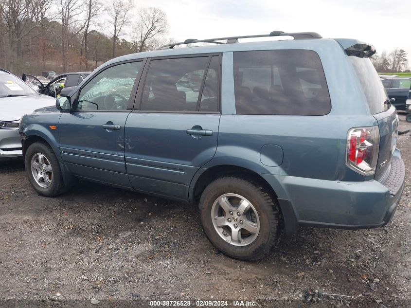 2006 Honda Pilot Ex VIN: 5FNYF28416B029294 Lot: 38726528