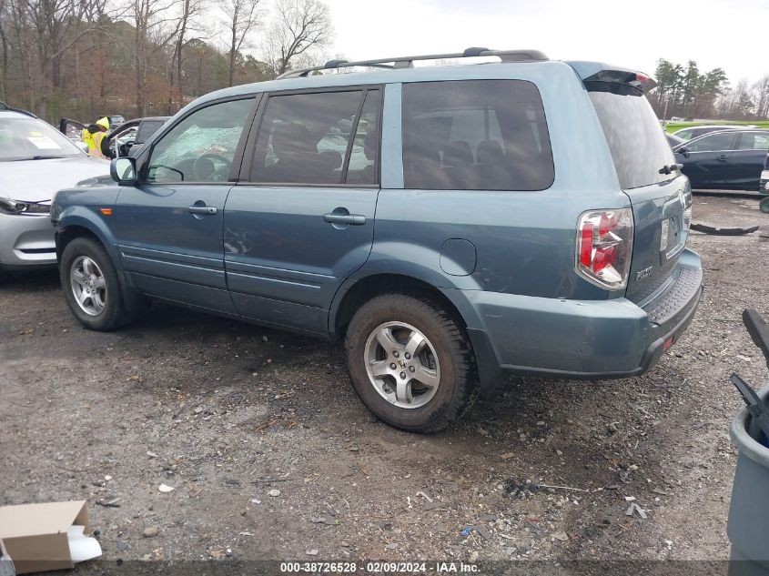 2006 Honda Pilot Ex VIN: 5FNYF28416B029294 Lot: 38726528