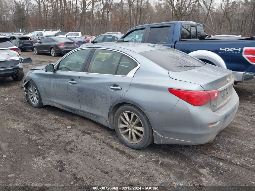 2014 Infiniti Q50 Premium VIN: JN1BV7AR0EM702242 Lot: 40928009