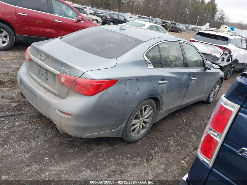 2014 Infiniti Q50 Premium VIN: JN1BV7AR0EM702242 Lot: 40928009