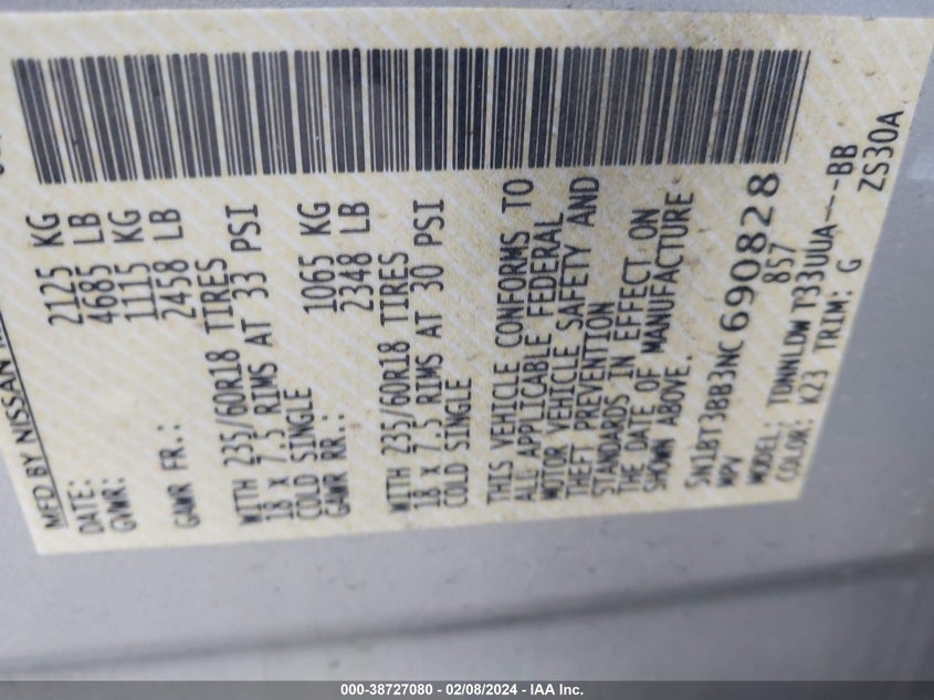 2022 NISSAN ROGUE SV INTELLIGENT AWD - 5N1BT3BB3NC690828