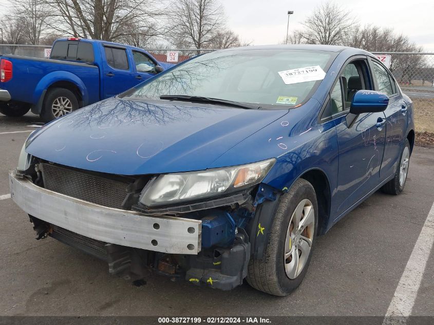 2014 Honda Civic Lx VIN: 2HGFB2F53EH553703 Lot: 38727199