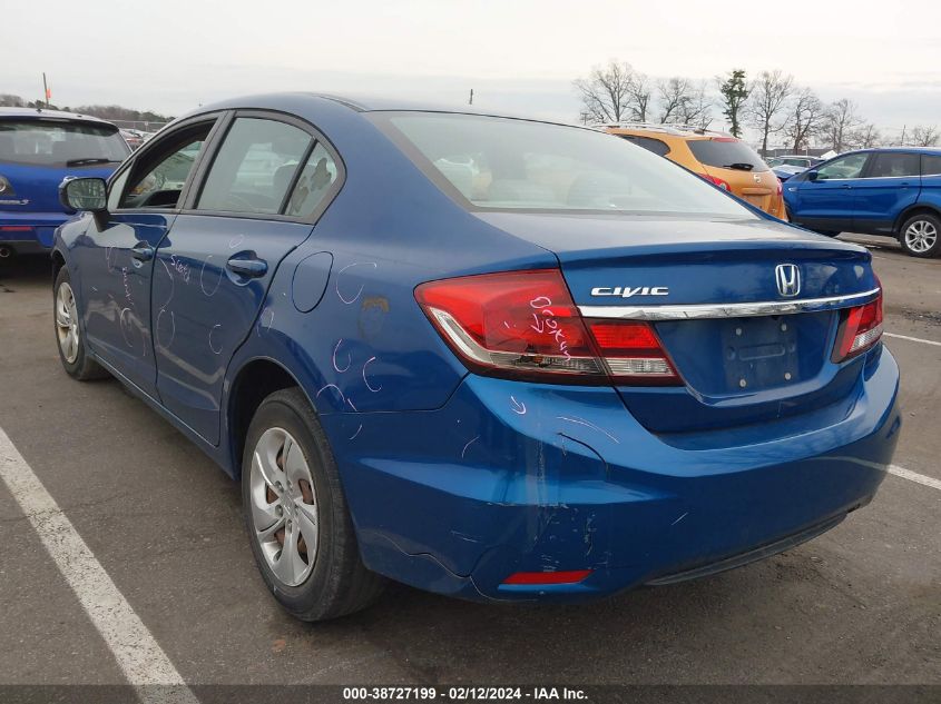 2014 Honda Civic Lx VIN: 2HGFB2F53EH553703 Lot: 38727199