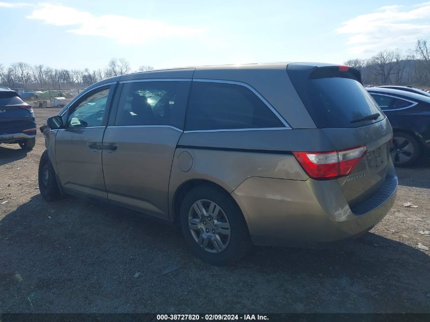 2011 Honda Odyssey Lx VIN: 5FNRL5H29BB100796 Lot: 38727820