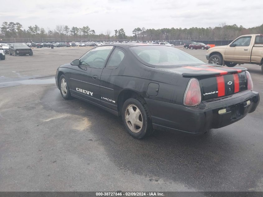 2003 Chevrolet Monte Carlo Ss VIN: 2G1WX12KX39306555 Lot: 38727846