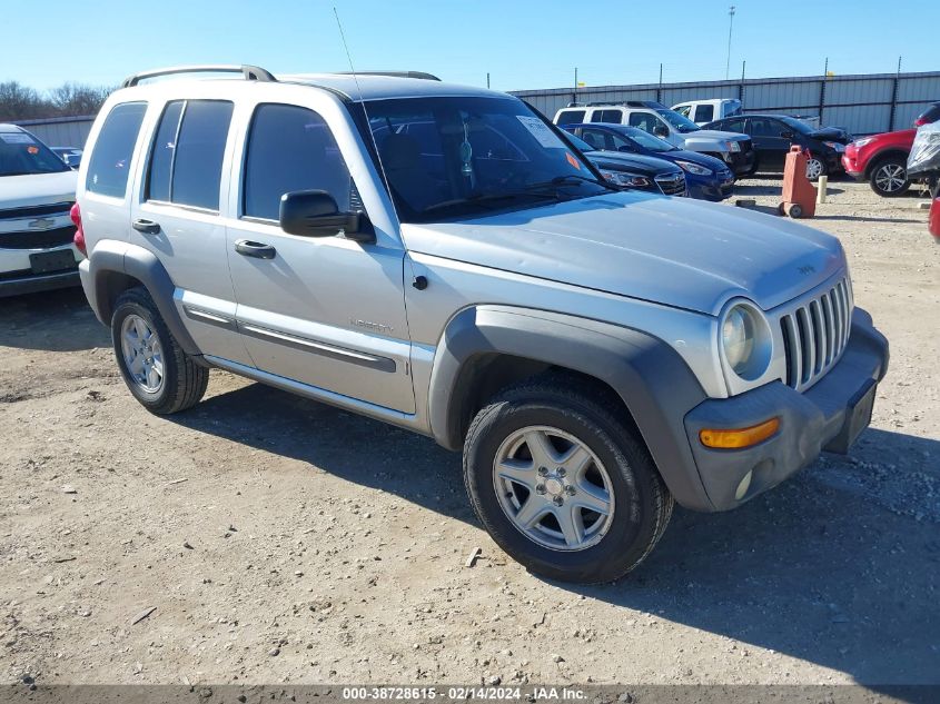 2004 Jeep Liberty Sport VIN: 1J4GK48K04W140049 Lot: 38728615