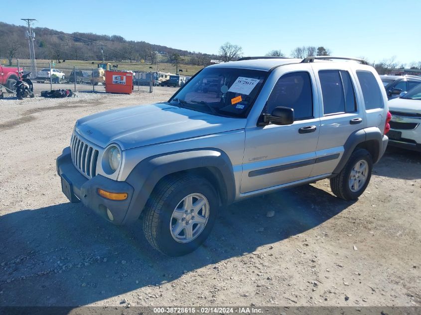 2004 Jeep Liberty Sport VIN: 1J4GK48K04W140049 Lot: 38728615