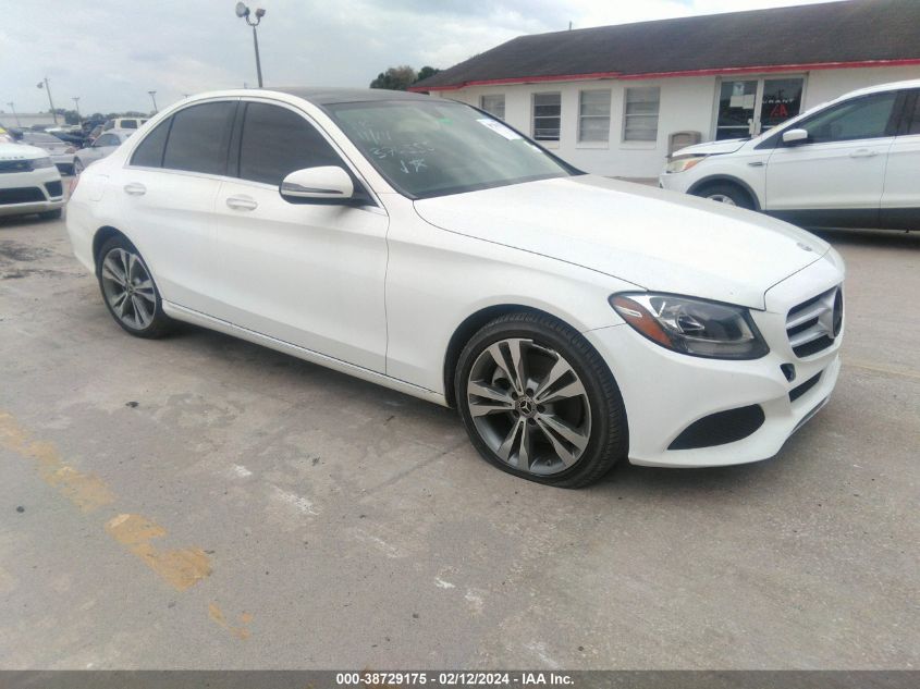 VIN WDDWF4JB0JR376555 2018 MERCEDES-BENZ C 300 no.1