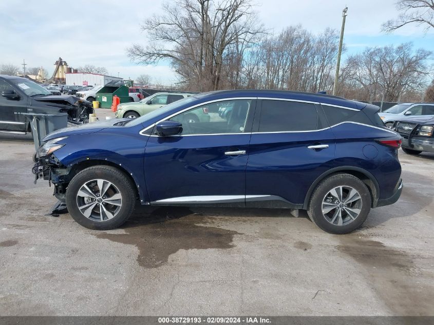 2023 Nissan Murano Sv Intelligent Awd VIN: 5N1AZ2BS1PC131334 Lot: 38729193