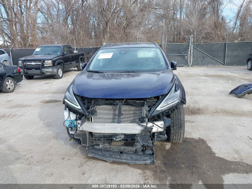 2023 Nissan Murano Sv Intelligent Awd VIN: 5N1AZ2BS1PC131334 Lot: 38729193