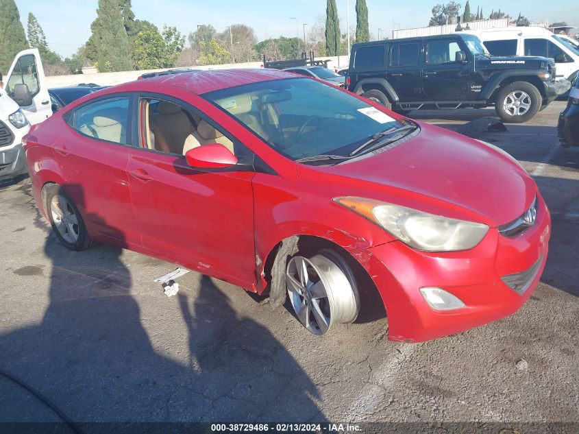 2013 Hyundai Elantra Gls VIN: KMHDH4AE4DU967927 Lot: 38729486