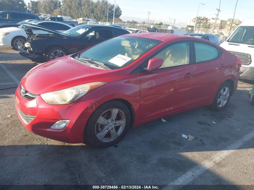 2013 Hyundai Elantra Gls VIN: KMHDH4AE4DU967927 Lot: 38729486