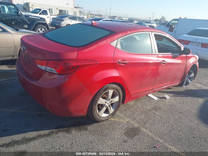 2013 Hyundai Elantra Gls VIN: KMHDH4AE4DU967927 Lot: 38729486