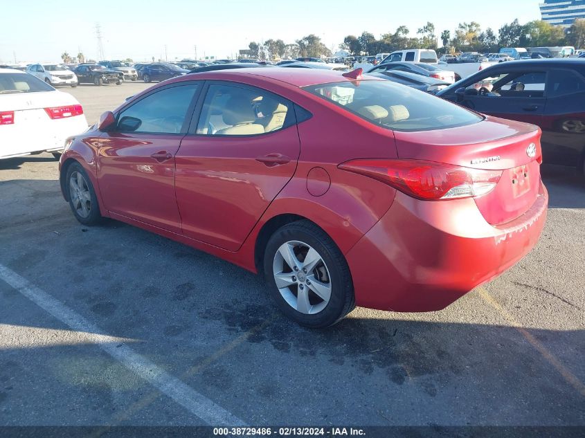 2013 Hyundai Elantra Gls VIN: KMHDH4AE4DU967927 Lot: 38729486