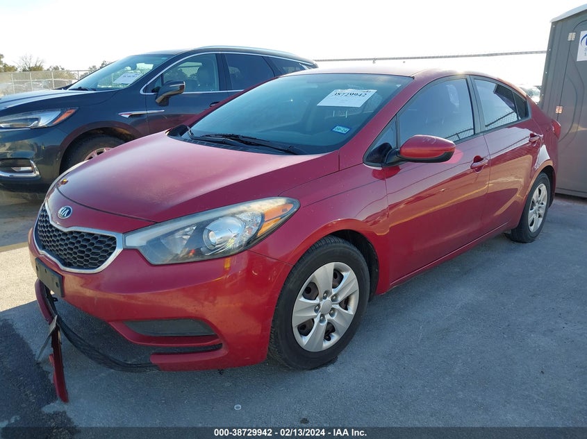 2016 KIA FORTE LX - KNAFK4A61G5562403