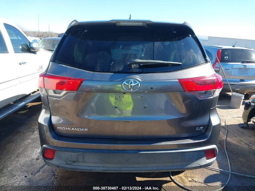 2017 Toyota Highlander Le Plus VIN: 5TDZZRFH1HS223610 Lot: 38730487