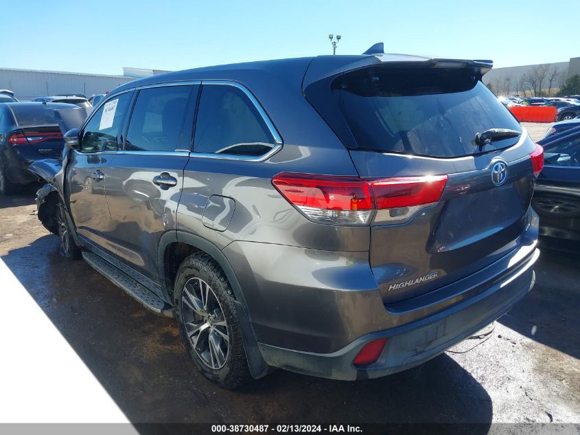 2017 Toyota Highlander Le Plus VIN: 5TDZZRFH1HS223610 Lot: 38730487