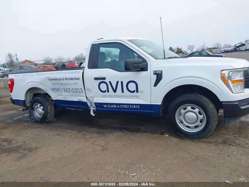 VIN 1FTMF1CB5NKE32081 2022 FORD F-150 XL