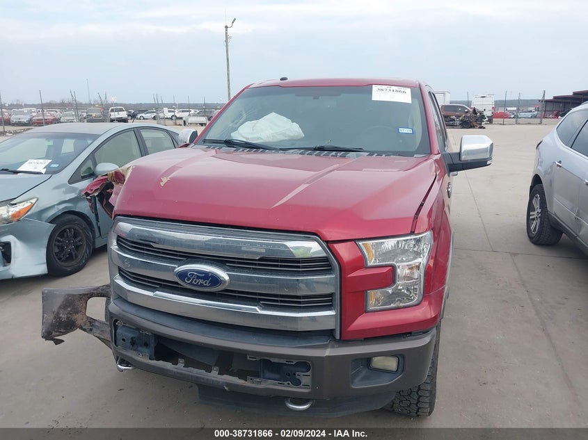 2016 FORD F-150 LARIAT - 1FTEW1EF4GKF45592