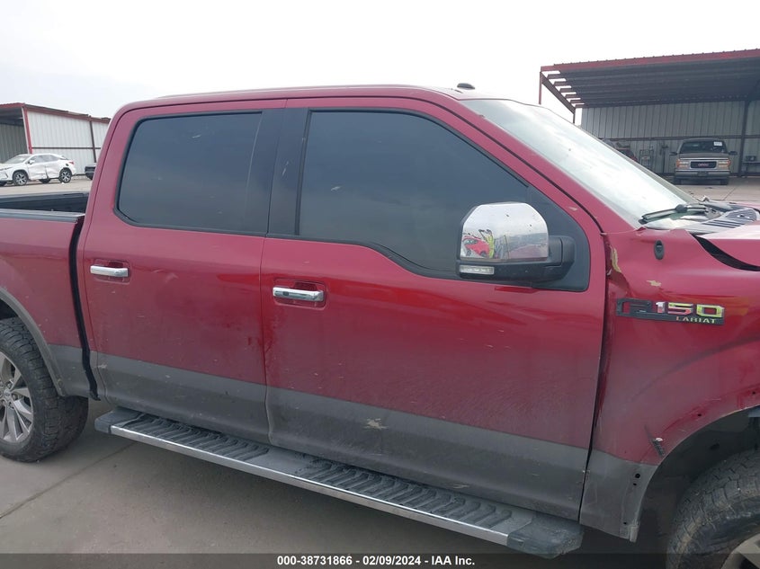 2016 FORD F-150 LARIAT - 1FTEW1EF4GKF45592